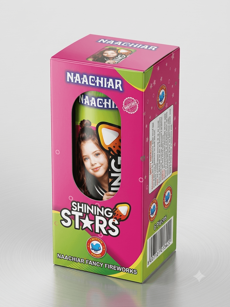 Shining Stars(Red,Yellow & Crackling)