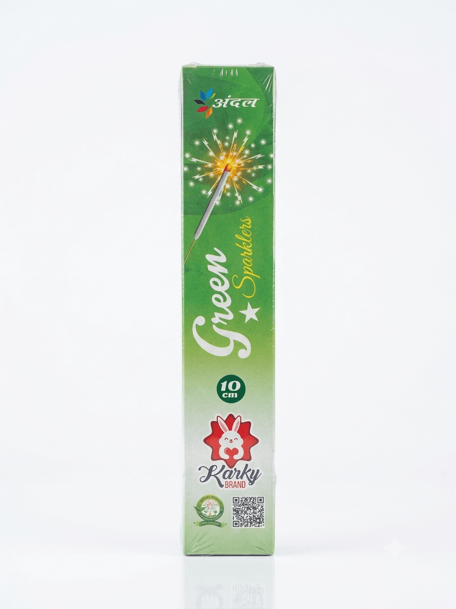 10 Cm Green Sparklers