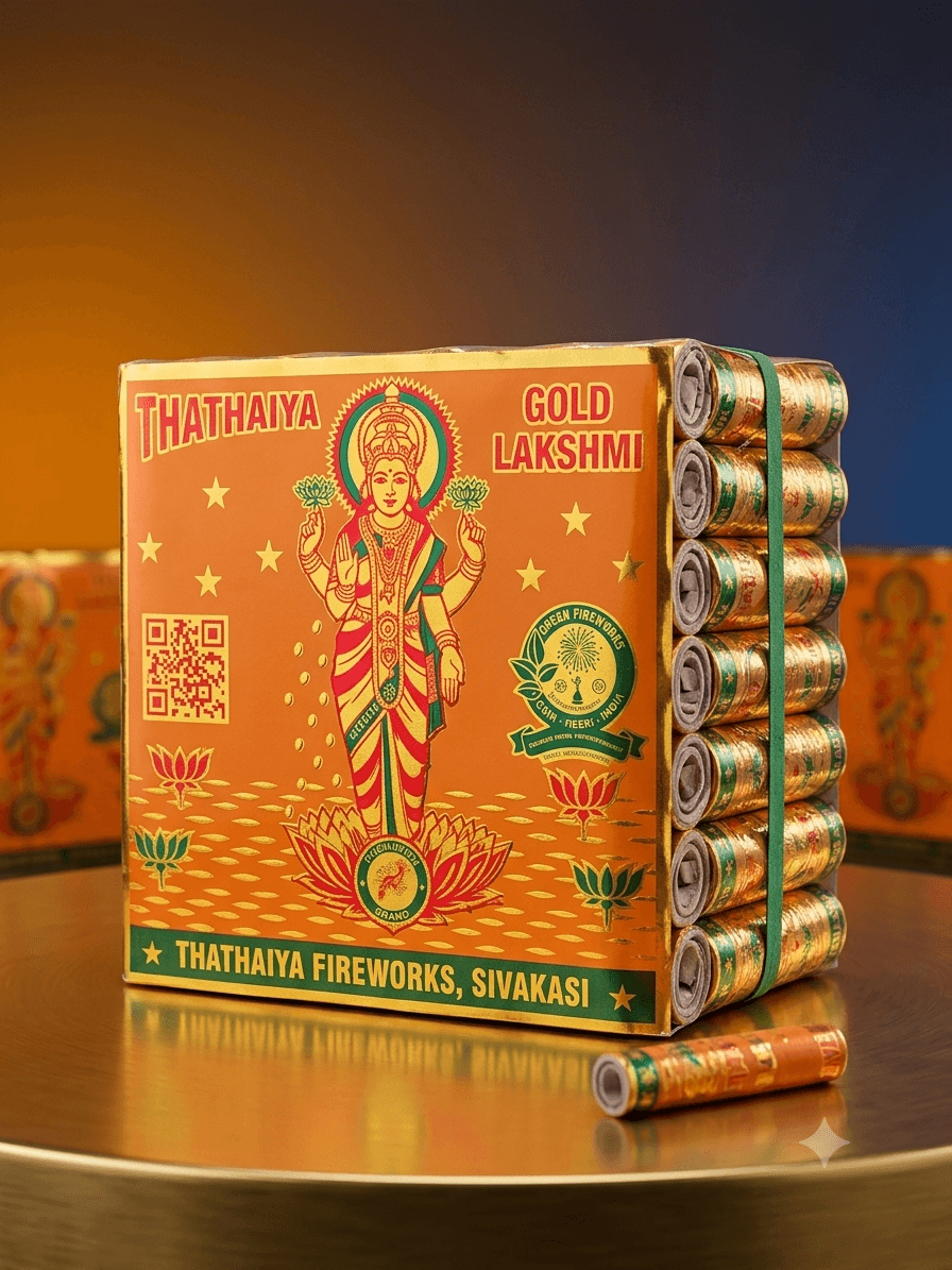 4" Gold Lakshmi